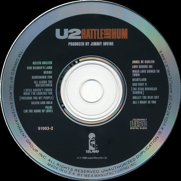 U2 : Rattle And Hum (CD, Album, Spe)