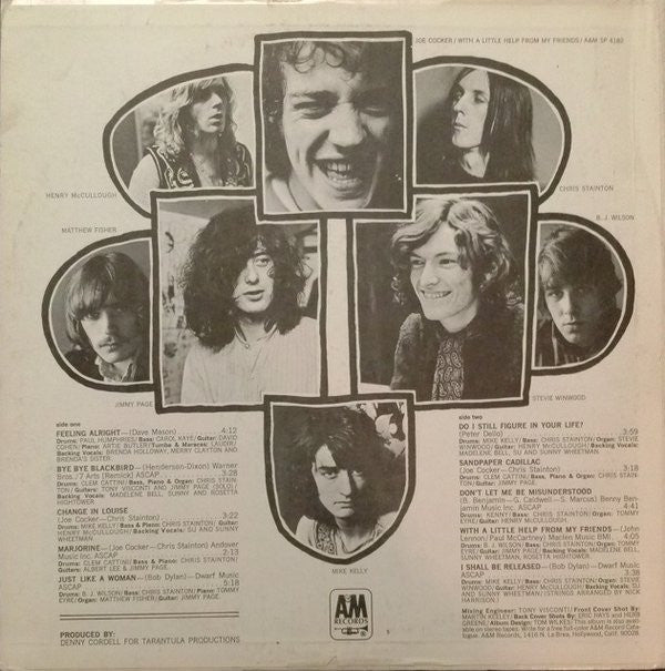 Joe Cocker : With A Little Help From My Friends (LP, Album, San)