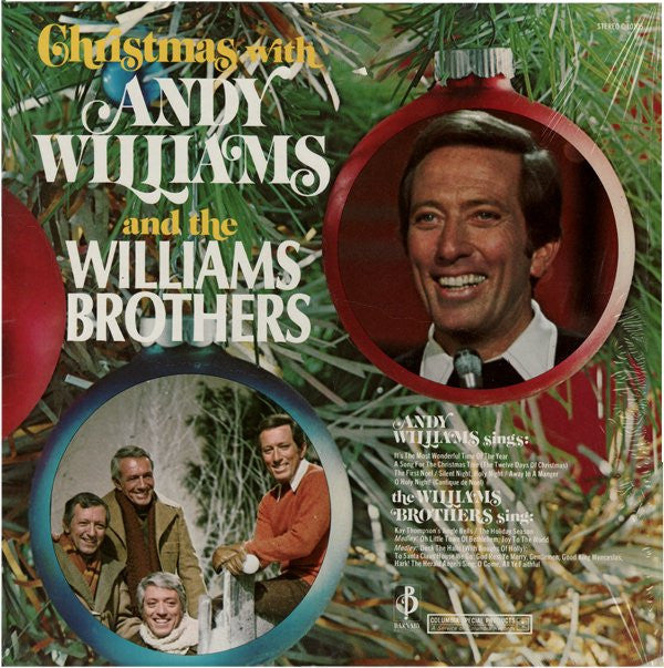 Andy Williams & The Williams Brothers (3) : Christmas With Andy Williams And The Williams Brothers (LP, Comp, Ter)