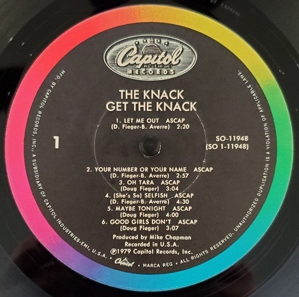 The Knack (3) : Get The Knack (LP, Album, Win)