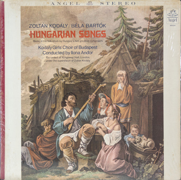 Zoltán Kodály / Béla Bartók - Kodály Girls Choir Of Budapest* Conducted By Ilona Andor : Hungarian Songs (LP, Album)