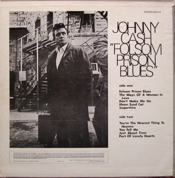 Johnny Cash : Folsom Prison Blues (LP, Comp, RE)