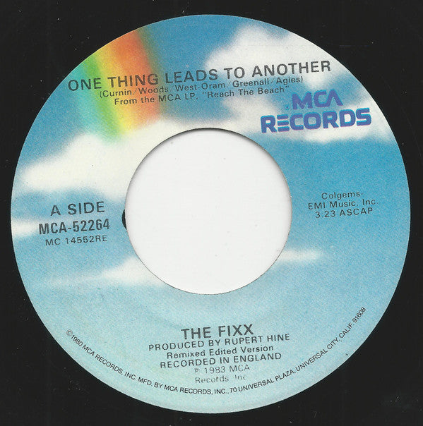 The Fixx : One Thing Leads To Another (7", Single, Glo)