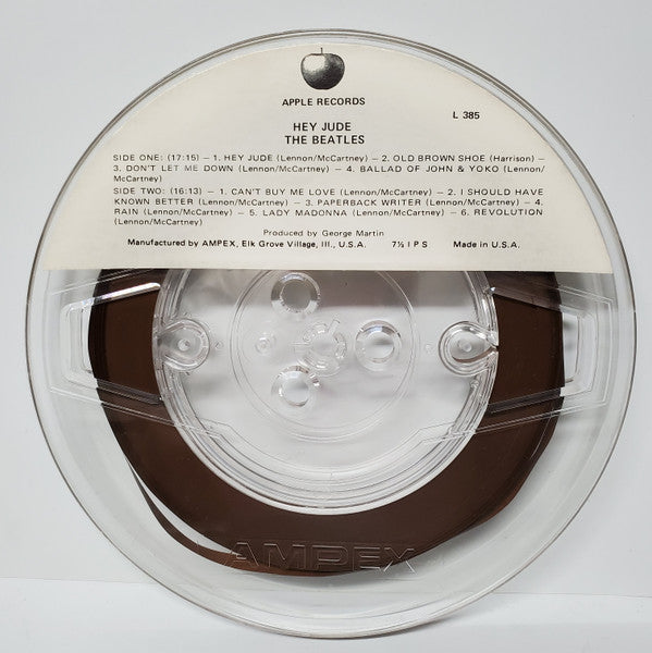 The Beatles : Hey Jude (Reel, 4tr Stereo, 7" Reel, Comp)