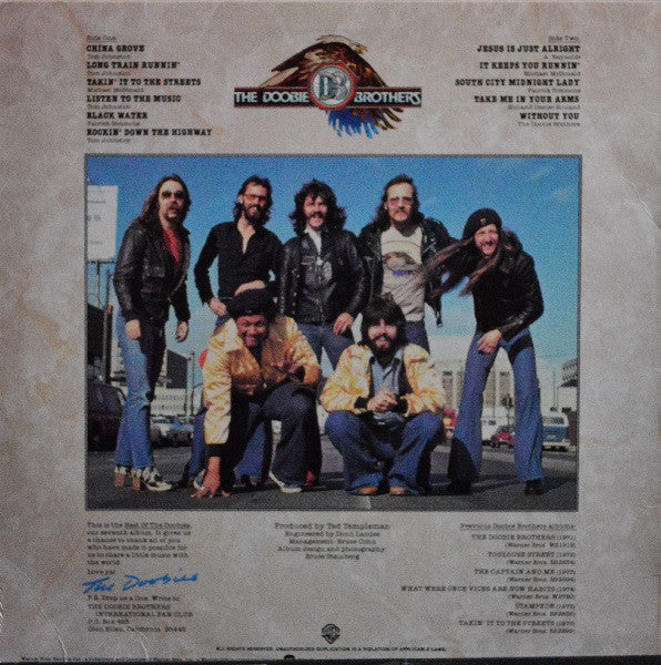 The Doobie Brothers : Best Of The Doobies (LP, Comp, RE, Pin)