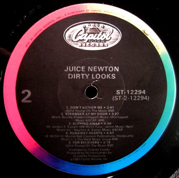 Juice Newton : Dirty Looks (LP, Album, Jac)