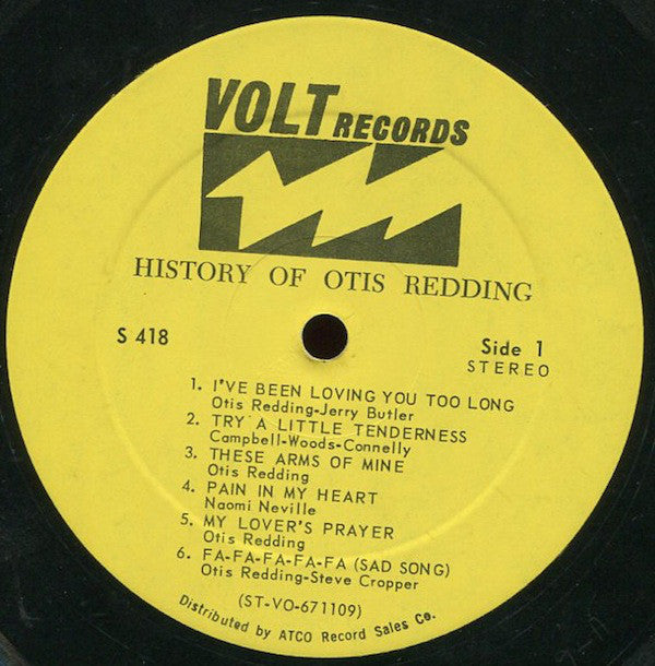 Otis Redding : History Of Otis Redding (LP, Comp, Gat)