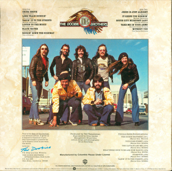 The Doobie Brothers : Best Of The Doobies (LP, Comp, Club, RE, Ter)