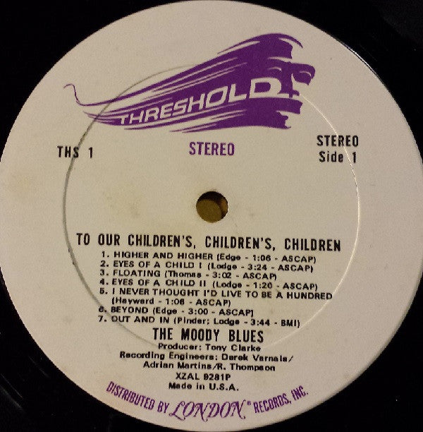 The Moody Blues : To Our Children's Children's Children (LP, Album, Ter)