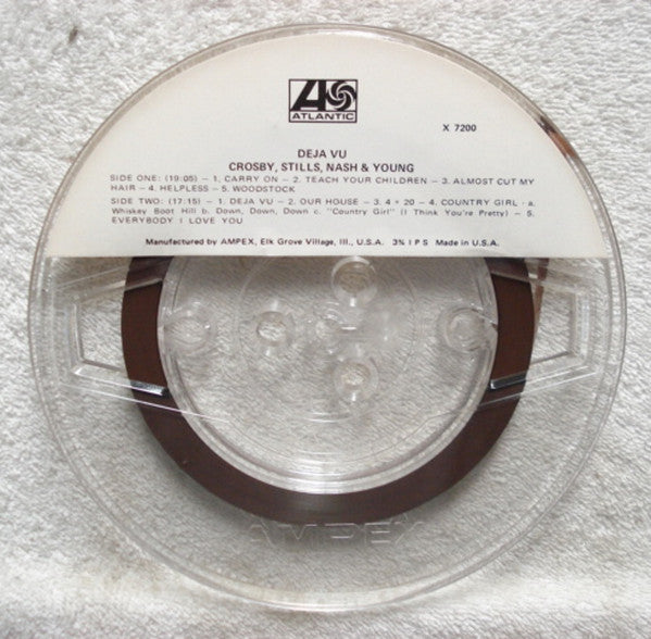 Crosby, Stills, Nash & Young : Déjà Vu (Reel, 4tr Stereo, 7" Reel, Album)