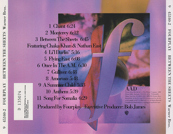 Fourplay (3) : Between The Sheets (CD, Album, Club)