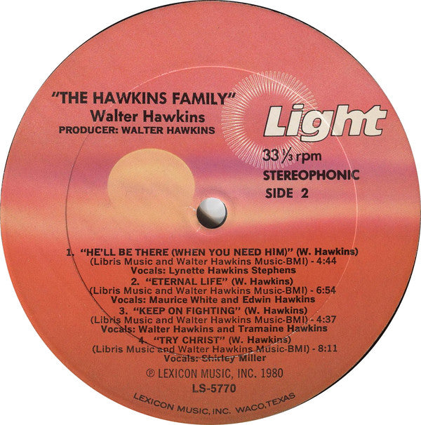 Walter Hawkins : The Hawkins Family (LP, Album)