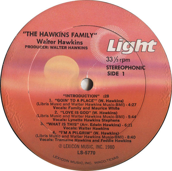 Walter Hawkins : The Hawkins Family (LP, Album)