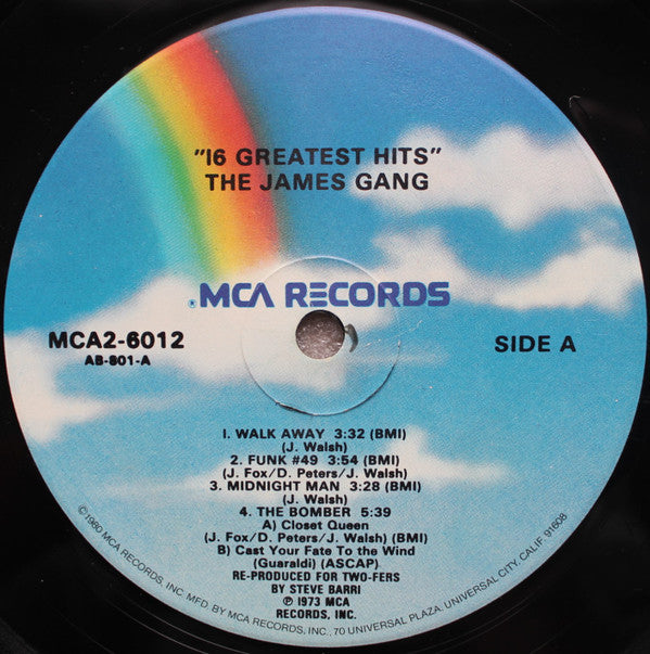 James Gang : 16 Greatest Hits (2xLP, Comp, RE)