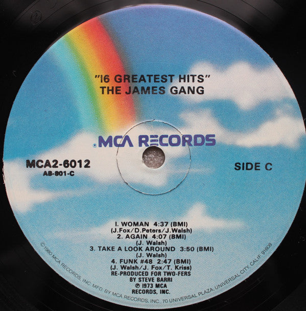 James Gang : 16 Greatest Hits (2xLP, Comp, RE)