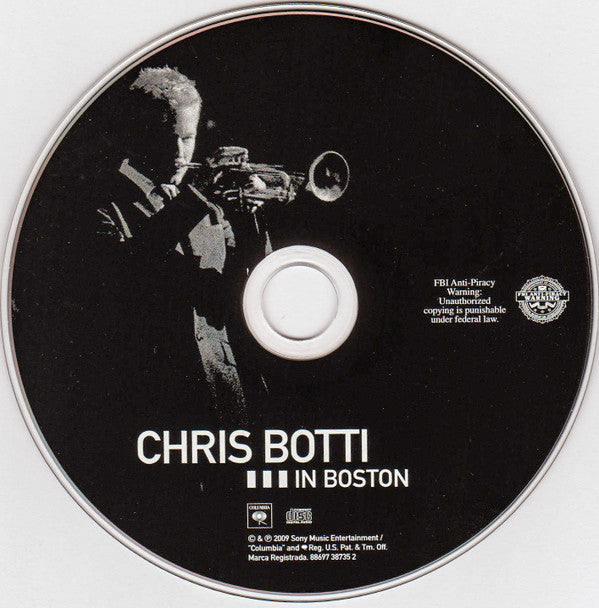 Chris Botti : Chris Botti In Boston (CD, Album, Gat)