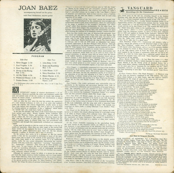 Joan Baez : Joan Baez (LP, Album, Mono, Roc)