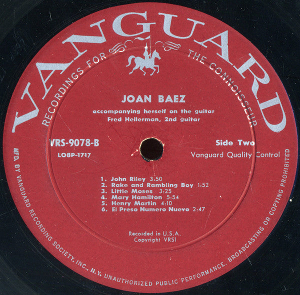 Joan Baez : Joan Baez (LP, Album, Mono, Roc)