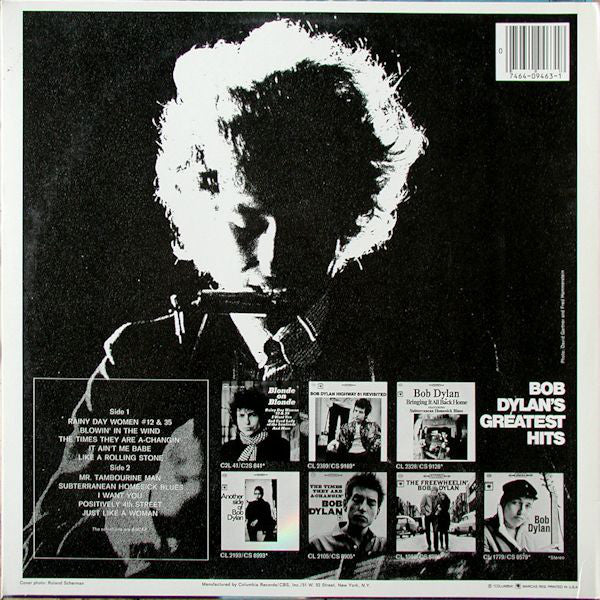 Bob Dylan : Bob Dylan's Greatest Hits (LP, Comp, RE, Bar)