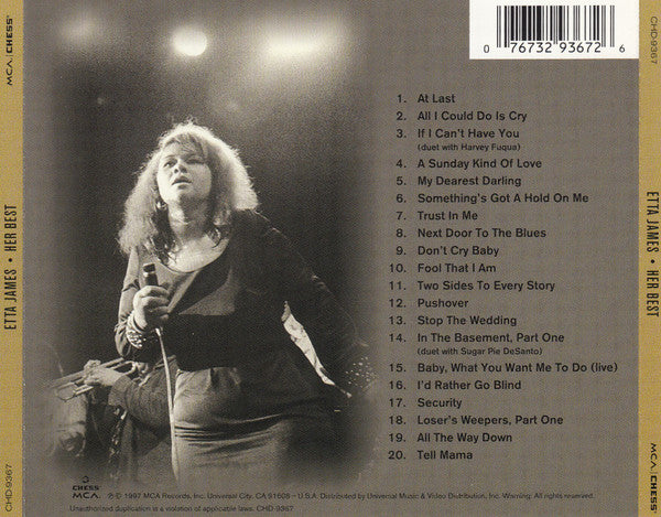 Etta James : Her Best (CD, Comp, RM)