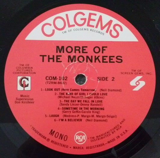 The Monkees : More Of The Monkees (LP, Album, Mono)