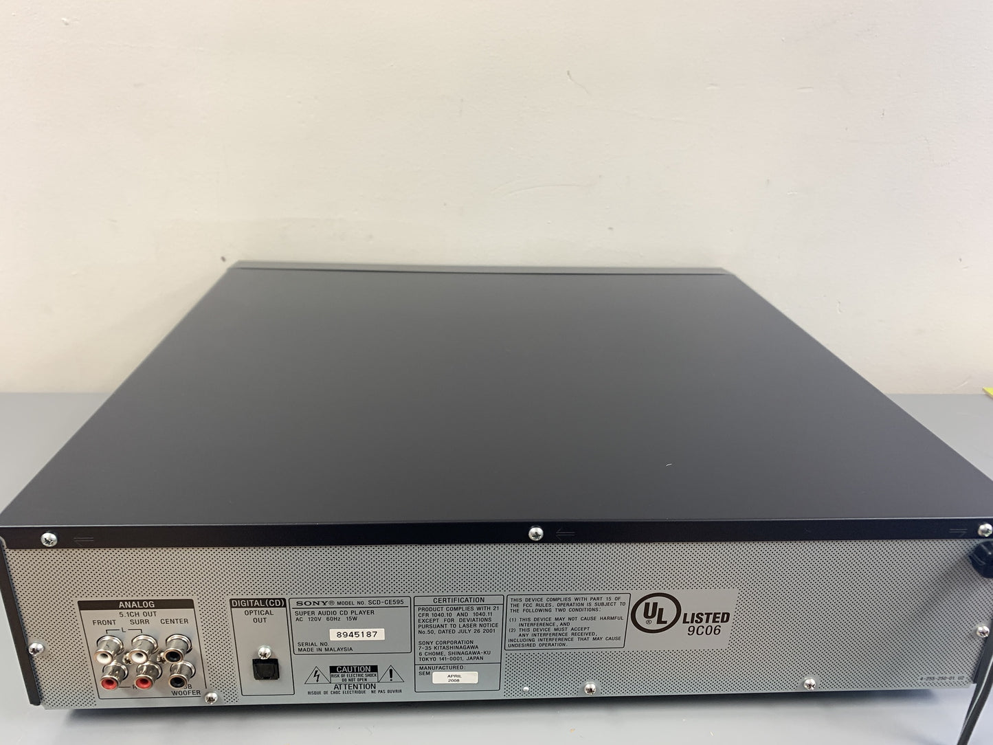 Sony SCD-CE595 Super Audio CD Player