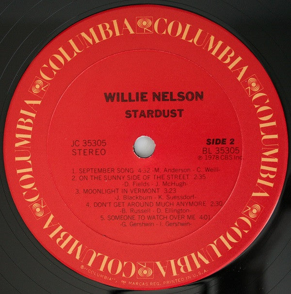 Willie Nelson : Stardust (LP, Album, Ter)