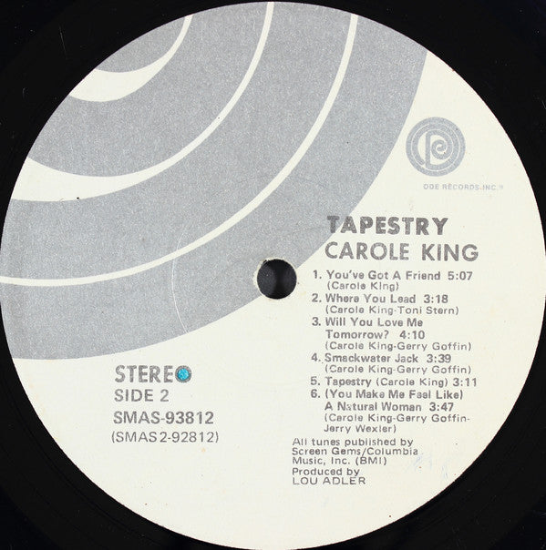 Carole King : Tapestry (LP, Album, Club, Jac)