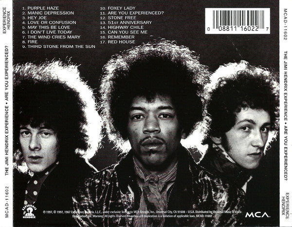 The Jimi Hendrix Experience : Are You Experienced? (CD, Album, RE, RM)