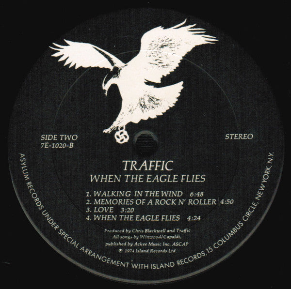 Traffic : When The Eagle Flies (LP, Album, Pit)