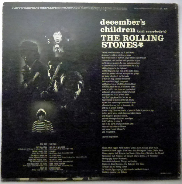 The Rolling Stones : December's Children (And Everybody's) (LP, Album, Mono, All)