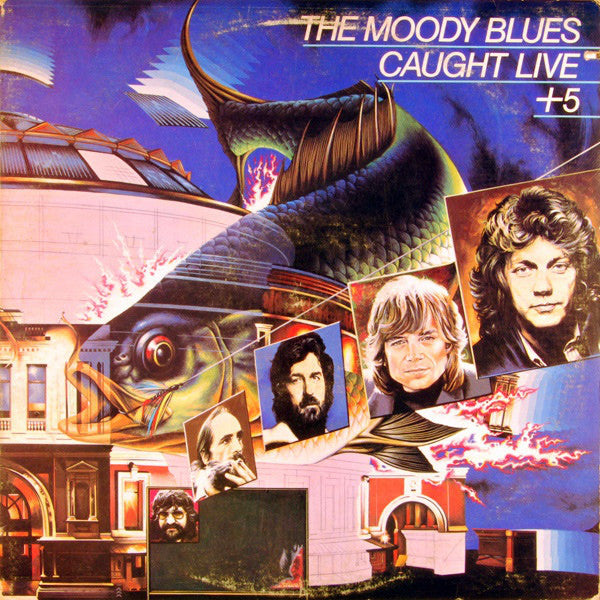 The Moody Blues : Caught Live +5 (2xLP, Album, Club, Gat)