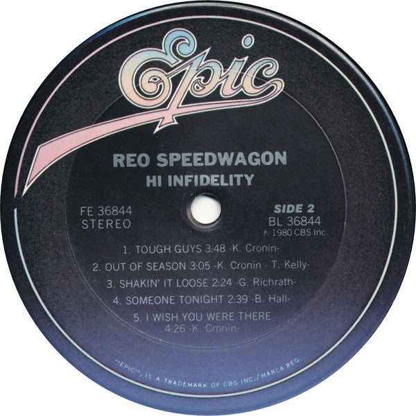 REO Speedwagon : Hi Infidelity (LP, Album, Pit)