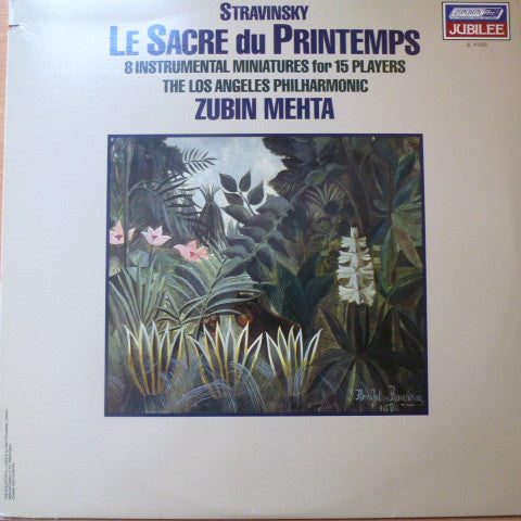 Stravinsky*, Los Angeles Philharmonic Orchestra, Zubin Mehta : Le Sacre Du Printemps / 8 Instrumental Miniatures For 15 Players (LP, Album)