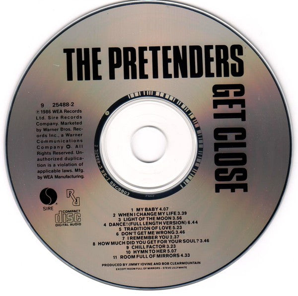 The Pretenders : Get Close (CD, Album)