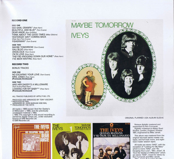 Iveys* : Maybe Tomorrow (LP, Album, RE, RM + 12")