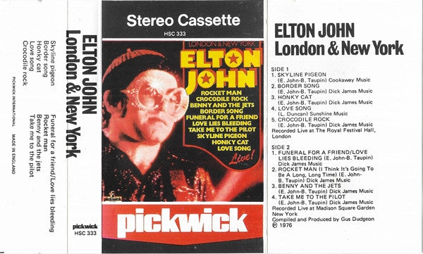 Elton John : London & New York (Cass, Album, RE)