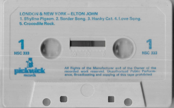 Elton John : London & New York (Cass, Album, RE)