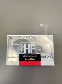 1988 Sony HF Blank Cassette 60 mins