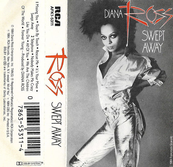 Diana Ross : Swept Away (Cass, Album)