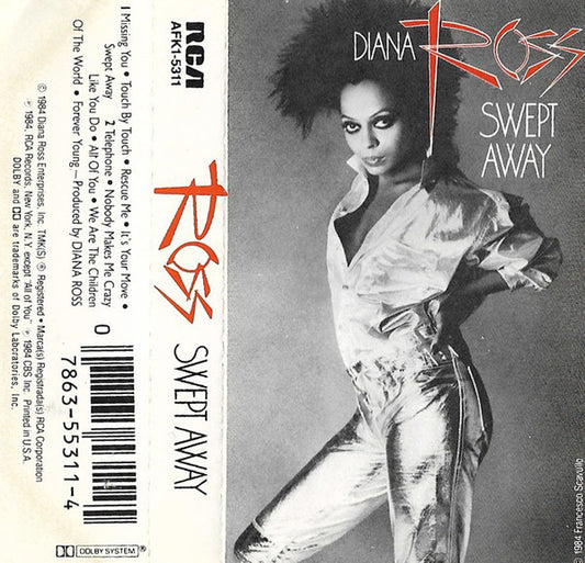 Diana Ross : Swept Away (Cass, Album)