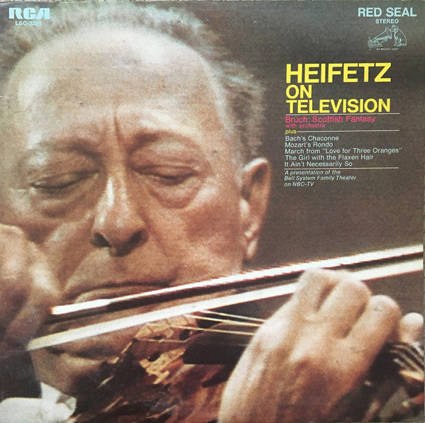 Jascha Heifetz : Heifetz On Television (LP)