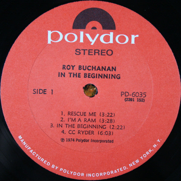 Roy Buchanan : In The Beginning (LP, Album)