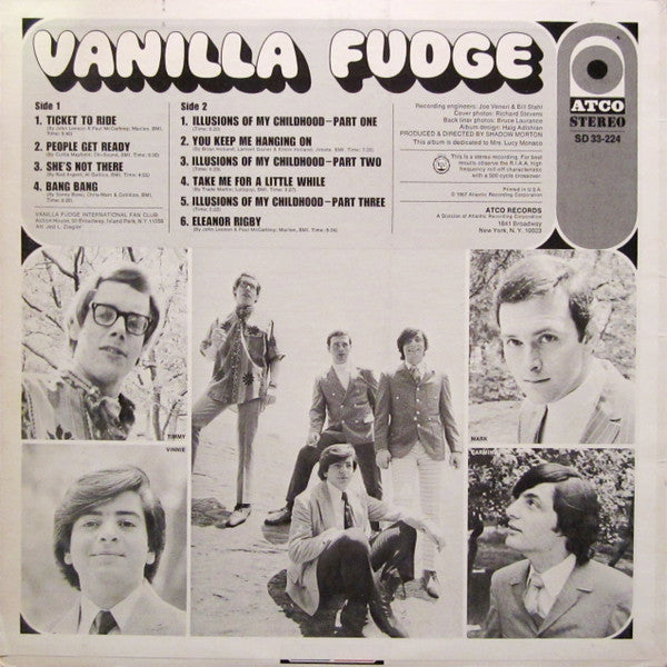 Vanilla Fudge : Vanilla Fudge (LP, Album, RE)