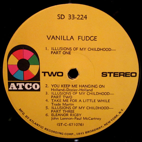 Vanilla Fudge : Vanilla Fudge (LP, Album, RE)