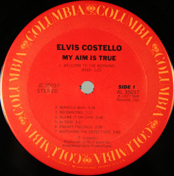 Elvis Costello : My Aim Is True (LP, Album, Ter)