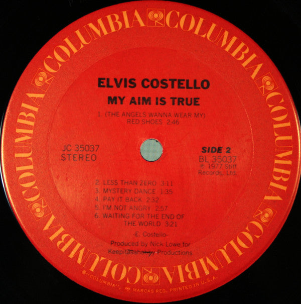 Elvis Costello : My Aim Is True (LP, Album, Ter)