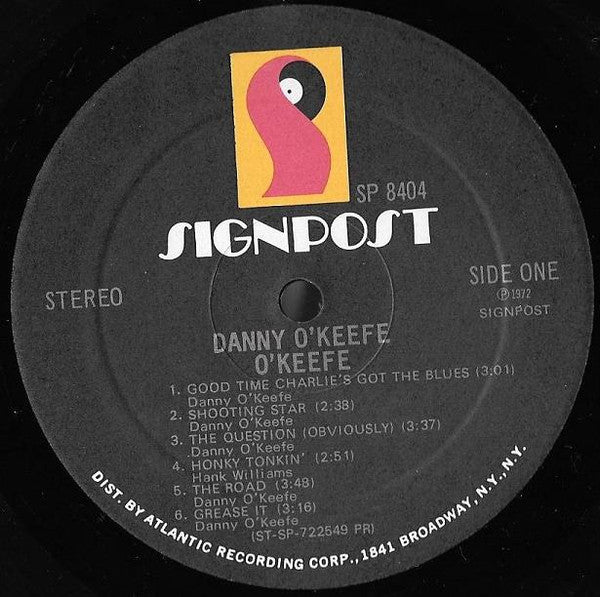 Danny O'Keefe : O'Keefe (LP, Album, PR )