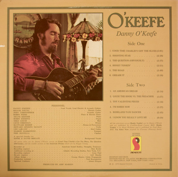 Danny O'Keefe : O'Keefe (LP, Album, PR )