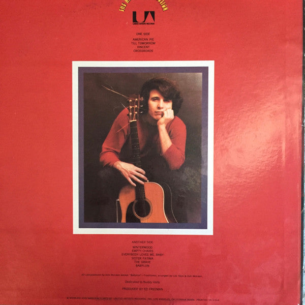 Don McLean : American Pie (LP, Album, Club)